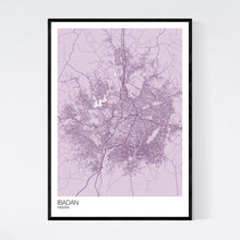 Load image into Gallery viewer, Ibadan City Map Print