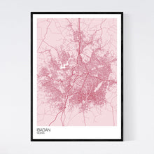 Load image into Gallery viewer, Ibadan City Map Print