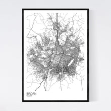 Load image into Gallery viewer, Ibadan City Map Print