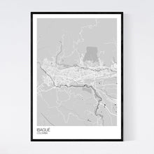 Load image into Gallery viewer, Ibagué City Map Print
