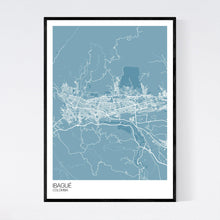 Load image into Gallery viewer, Ibagué City Map Print