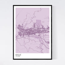 Load image into Gallery viewer, Ibagué City Map Print