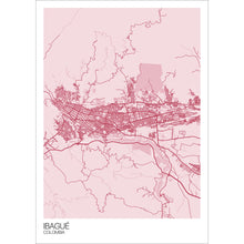 Load image into Gallery viewer, Map of Ibagué, Colombia