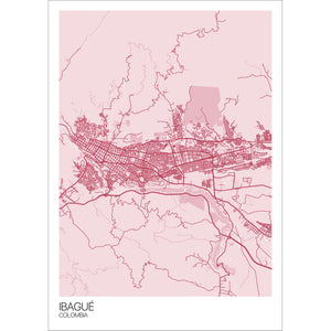 Map of Ibagué, Colombia