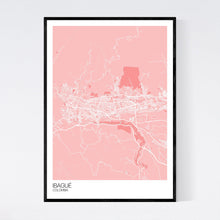 Load image into Gallery viewer, Ibagué City Map Print
