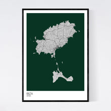 Load image into Gallery viewer, Ibiza Island Map Print