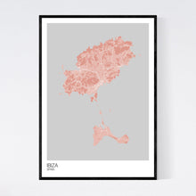 Load image into Gallery viewer, Ibiza Island Map Print
