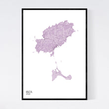 Load image into Gallery viewer, Ibiza Island Map Print