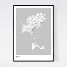 Load image into Gallery viewer, Ibiza Island Map Print