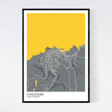 Load image into Gallery viewer, Ilfracombe Town Map Print