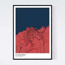 Load image into Gallery viewer, Ilfracombe Town Map Print
