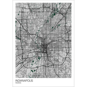 Map of Indianapolis, Indiana