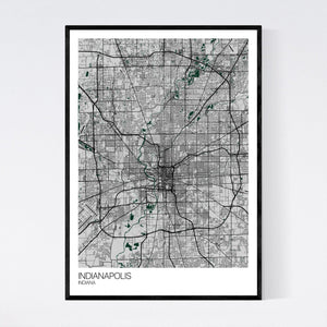 Map of Indianapolis, Indiana