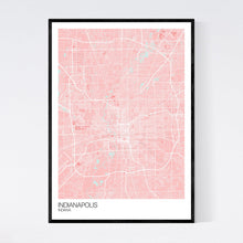 Load image into Gallery viewer, Indianapolis City Map Print