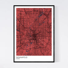 Load image into Gallery viewer, Indianapolis City Map Print
