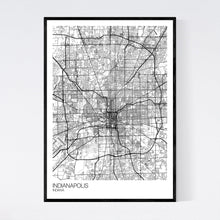Load image into Gallery viewer, Indianapolis City Map Print