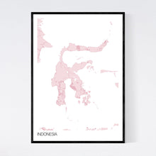 Load image into Gallery viewer, Indonesia Country Map Print