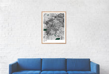 Load image into Gallery viewer, Map of Indore, India
