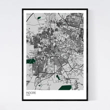 Load image into Gallery viewer, Map of Indore, India