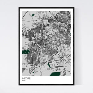 Map of Indore, India