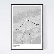 Load image into Gallery viewer, Innsbruck City Map Print