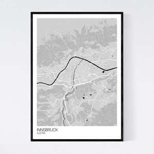 Innsbruck City Map Print