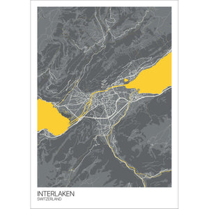 Map of Interlaken, Switzerland