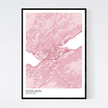 Load image into Gallery viewer, Interlaken Town Map Print