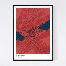 Load image into Gallery viewer, Interlaken Town Map Print