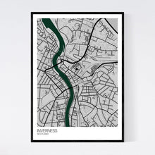 Load image into Gallery viewer, Inverness City Centre City Map Print