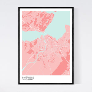 Inverness City Map Print