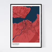 Load image into Gallery viewer, Inverness City Map Print