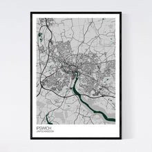 Load image into Gallery viewer, Ipswich City Map Print