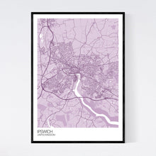 Load image into Gallery viewer, Ipswich City Map Print