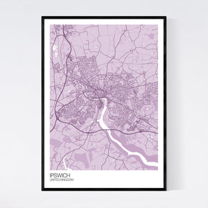 Ipswich City Map Print