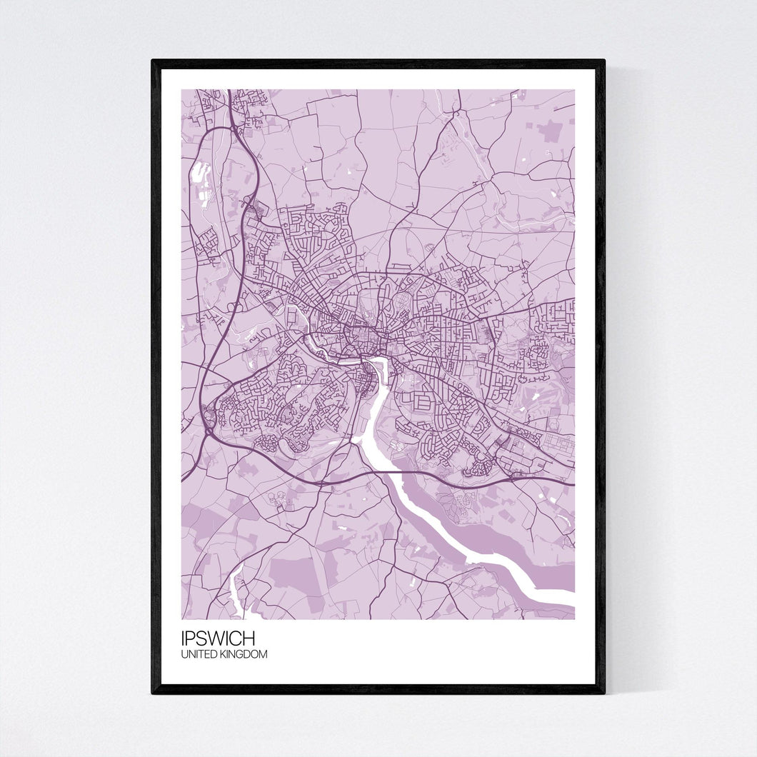 Ipswich City Map Print