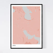 Load image into Gallery viewer, Iran Country Map Print