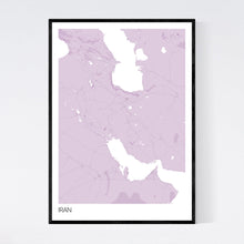 Load image into Gallery viewer, Iran Country Map Print