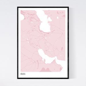Map of Iran, 