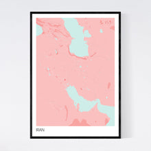 Load image into Gallery viewer, Iran Country Map Print