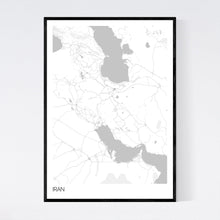Load image into Gallery viewer, Iran Country Map Print