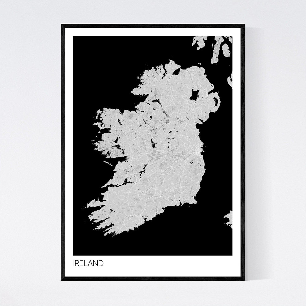 Map of Ireland, Europe