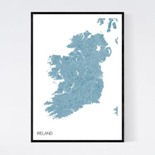 Load image into Gallery viewer, Ireland Country Map Print
