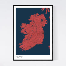Load image into Gallery viewer, Ireland Country Map Print