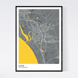 Irvine City Map Print