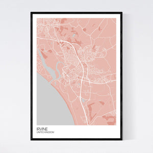 Irvine City Map Print