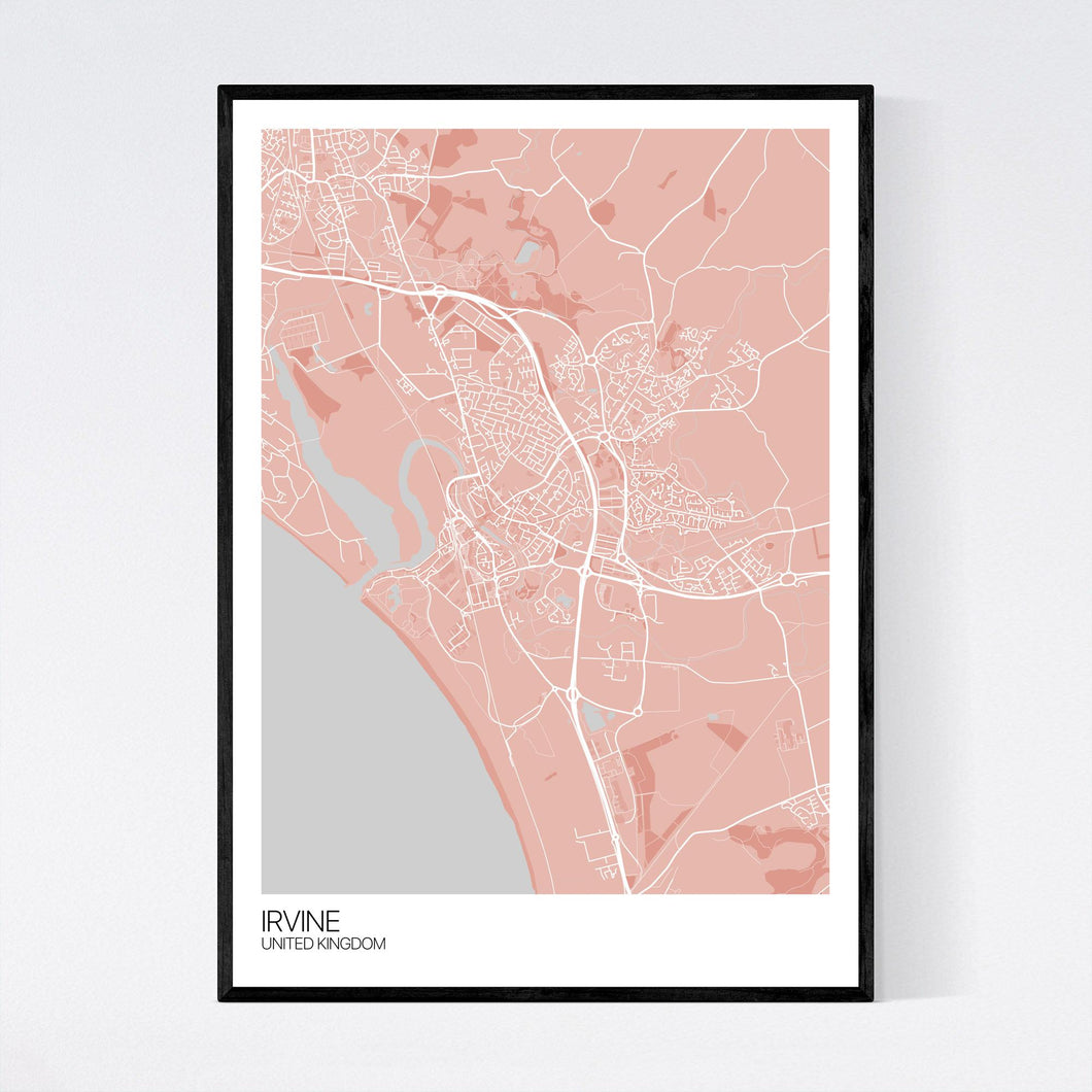 Irvine City Map Print