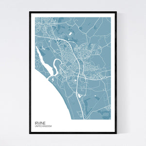 Irvine City Map Print