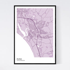 Irvine City Map Print