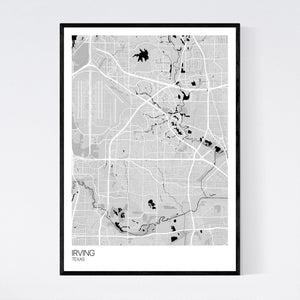 Map of Irving, Texas